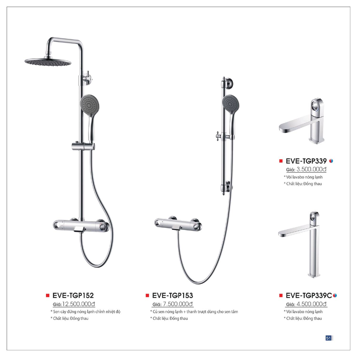 Thiết bị vệ sinh EVEREST Catalogue và Bảng giá mới nhất 2025 /Page 51